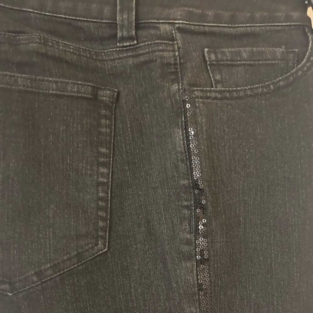Miracle Body Black Denim Jeans Size 14 Tall